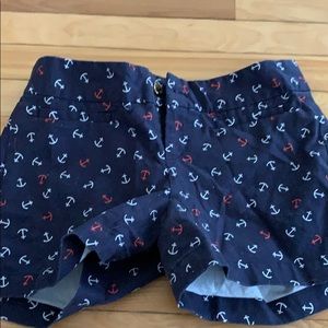 Anchor print shorts